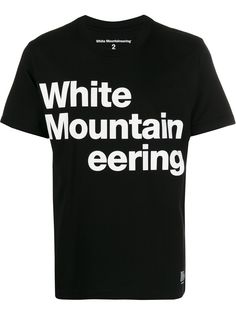 White Mountaineering logo jersey T-shirt