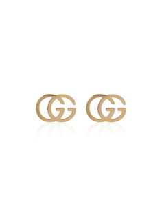 Gucci серьги Double G из желтого золота