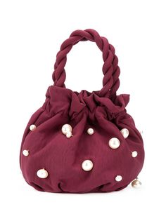 STAUD сумка-мешок Grace с искусственным жемчугом