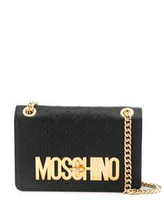 Moschino embossed shoulder bag