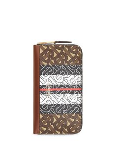 Burberry кошелек с монограммой и круговой молнией