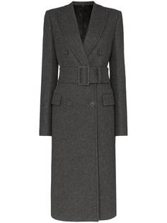 Helmut Lang двубортное пальто с поясом