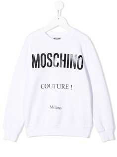 Moschino Kids толстовка с принтом Moschino Couture