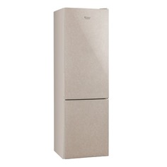 Холодильник HOTPOINT-ARISTON HF 4180 M, двухкамерный, бежевый стекло