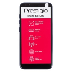 Смартфон PRESTIGIO MUZE E5 LTE 16Gb, PSP5545DUO, космический ультрафиолет