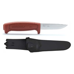 Нож MORAKNIV Basic 511, разделочный, 91мм, заточка прямая, стальной, бордовый [12147]