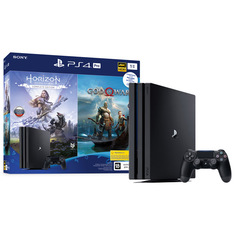 Игровая консоль PS4 PlayStation 4 Pro 1TB Black+Horizon Zero Dawn/God Of War