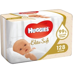 Салфетки Huggies Elite Soft детские, 128 шт