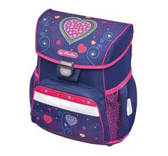 Ранец Herlitz Loop Blue Hearts без наполнения 37х31х24 см