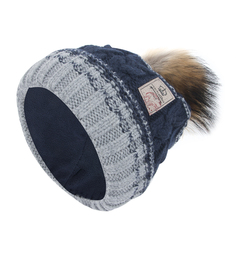 Шапка Marhatter серый/синий