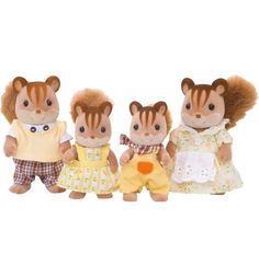 Игровой набор Sylvanian Families Жители страны Сильвании Семья белок 8 и 6.5 см