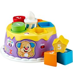 Логическая игрушка-сортер Fisher-Price Смейся и учись - Торт (со световыми и звуковыми эффектами)