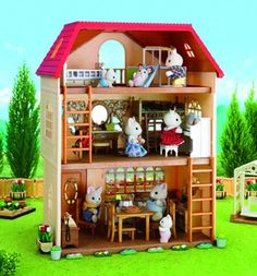 Игровой набор Sylvanian Families Трехэтажный дом 38 см