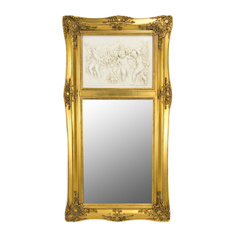 Зеркало в раме с барельефом Wah luen handicraft 30.5х41х61см