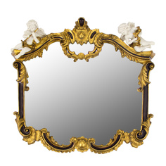 Зеркало в золотистой раме с двумя ангелами Original arts 56х63.5см