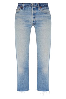 Укороченные джинсы с необработанным краем Re/Done