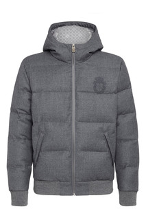 Серый шерстяной бомбер Billionaire