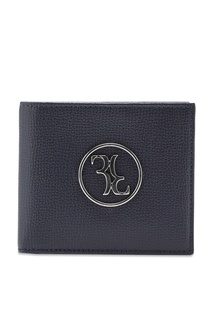 Темно-синий кошелек с логотипом Billionaire