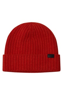 Красная кашемировая шапка бини Coach
