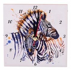 Настольные часы (10x10 см) Зебры 354-1308