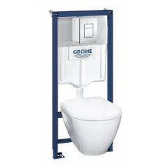 Инсталляция GROHE Solido Perfect с подвесным унитазом и панелью смыва Skate Cosmopolitan (39186000)