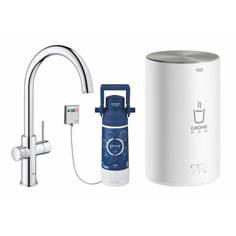 Смеситель для кухни GROHE Red Duo New с функцией кипячения воды (бойлер M-size в комплекте), хром (30083001)