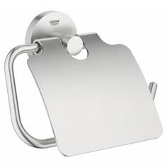 Держатель для туалетной бумаги GROHE Essentials, с крышкой, суперсталь (40367DC1)