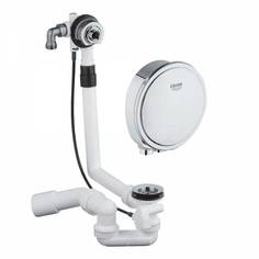 Готовый комплект GROHE Talentofill: Наливной, сливной и переливной гарнитур GROHE Talentofill (встраиваемая часть) и внешняя часть сливного гарнитура (NA-0001)