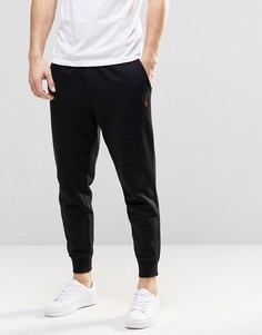 Черные спортивные штаны с манжетами Polo Ralph Lauren