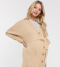 Oversize-кардиган с поясом ASOS DESIGN Maternity