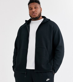 Черный флисовый худи Nike Plus Tech