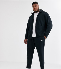 Черные джоггеры с кромкой манжетом Nike Plus Club