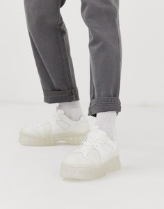 Кроссовки кремового цвета на массивной подошве ASOS DESIGN