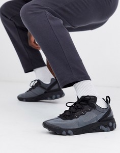 Черные кроссовки Nike React Element 55 CI3831-001