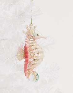 Новогоднее украшение с дизайном "морской конек" Sass & Belle