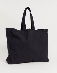 Черная парусиновая сумка-шоппер вместимостью 30 л Mi-Pac Giant