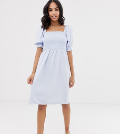 Свободное платье миди с квадратным вырезом Vila