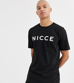 Черная футболка с логотипом Nicce