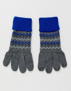 Синие перчатки с традиционным узором Фэйр-Айл Boardmans