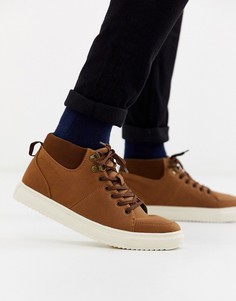 Светло-коричневые ботинки чукка на шнуровке Burton Menswear