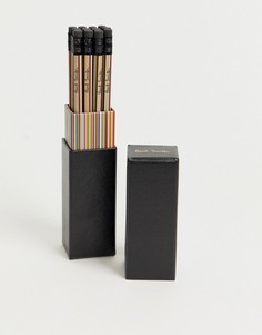 Подарочный набор карандашей с полосками в черном футляре Paul Smith