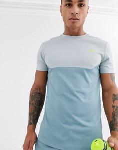 Спортивная футболка из быстросохнущей ткани с контрастной вставкой ASOS 4505