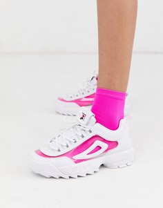 Белые кроссовки Fila Disruptor II