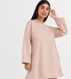 Свободное платье-худи с карманами ASOS DESIGN Petite