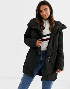 Дутая куртка в стиле oversize с шевронами JDY