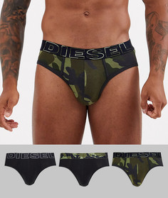 Комплект из 3 трусов с камуфляжным принтом Diesel