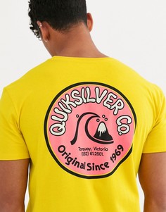 Желтая футболка Quiksilver Daily Wax