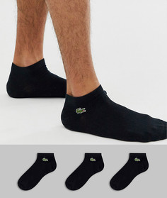Набор черных спортивных носков Lacoste - 3 пары