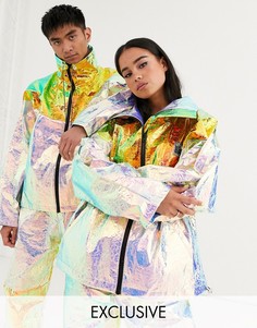 Блестящая куртка на молнии Reclaimed Vintage - Unisex