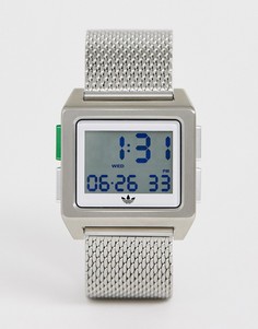 Серебристые часы adidas M1 Archive